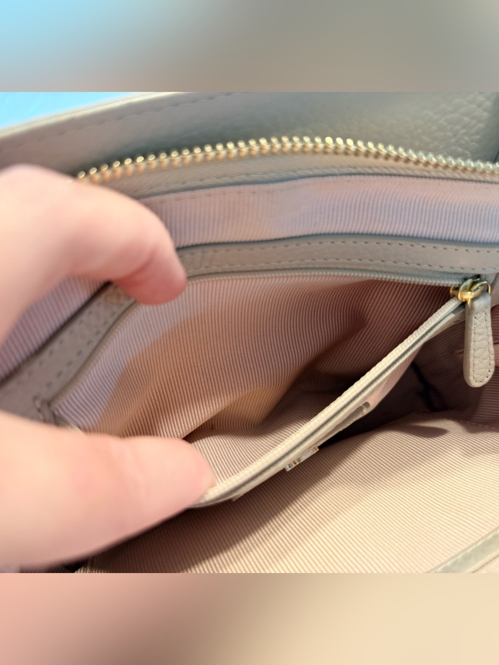 RADLEY LONDON Taupe Leather Crossbody Bag - Picture 5 of 8